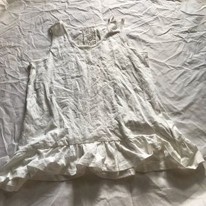 Kids lace back tank top